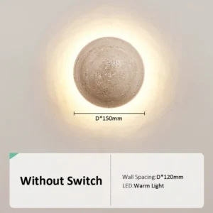 Lâmpada de Parede Retro em Mármore para Decoração de Ambientes