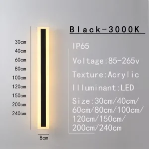 Luz de Parede LED Impermeável IP65 para Jardim e Varanda - Mowally