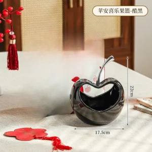 Bandeja de Cerâmica em Formato de Maçã - Decoração Moderna e Criativa - Modelo C