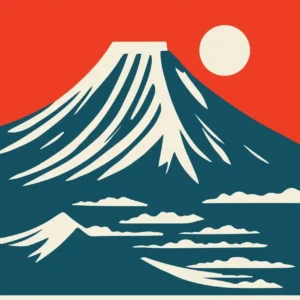 Pintura em Tela Monte Fuji - Arte Japonesa Clássica para Decoração