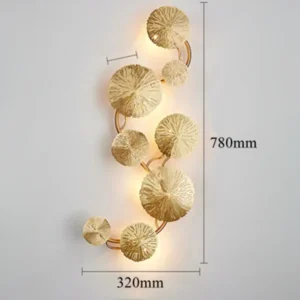 Luminária de Parede Moderna em Forma de Folha para Banheiro e Quarto