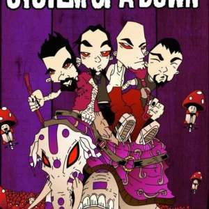 Quadro Decorativo Banda de Metal - Arte em Tela para Sala e Escritório