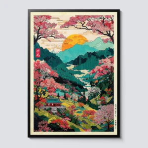 Impressão em Tela Onda de Hokusai - Arte Japonesa Moderna para Decoração
