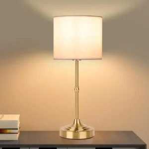 Lâmpada de Mesa LED Recarregável com Sensor de Toque - Abajur Moderno