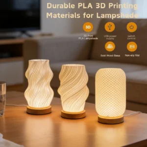 Abajur de Mesa LED Nórdico com Controle USB - Branco Quente