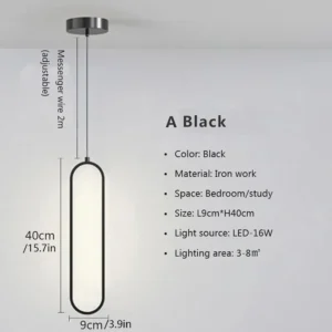 Luminária Pendente Minimalista para Decoração de Bar e Cozinha