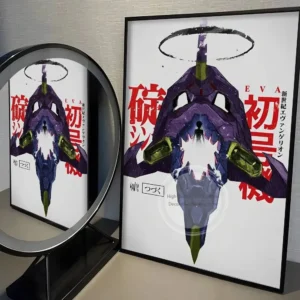 Pôster Anime Neon Genesis Evangelion para Decoração de Parede - Modelo 15, Sem Moldura 55x80cm