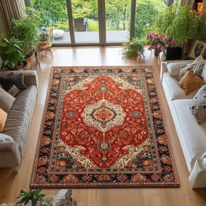 Tapete Antiderrapante Boêmio Estilo Marroquino para Sala e Jantar - Cor 6, 120X200CM