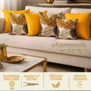 KIT 6 ALMOFADAS LUXO cENCHIMENTO p QUARTO SALA SOFÁ DECORAÇÃO PRONTA