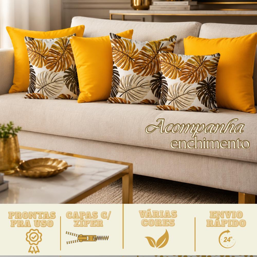 KIT 6 ALMOFADAS LUXO cENCHIMENTO p QUARTO SALA SOFÁ DECORAÇÃO PRONTA