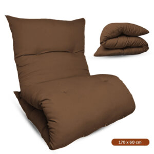 Almofada Futon Dobrável 170x60x9cm Colchonete Multiuso Chão Pallets Sofá Visita Meditação Macia