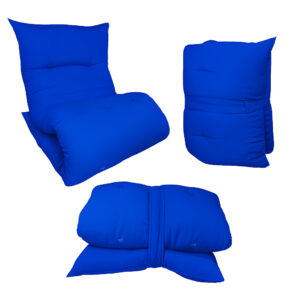 Almofada Futon Dobrável 170x60x9cm Colchonete Multiuso Chão Pallets Sofá Visita Meditação Macia - Royal