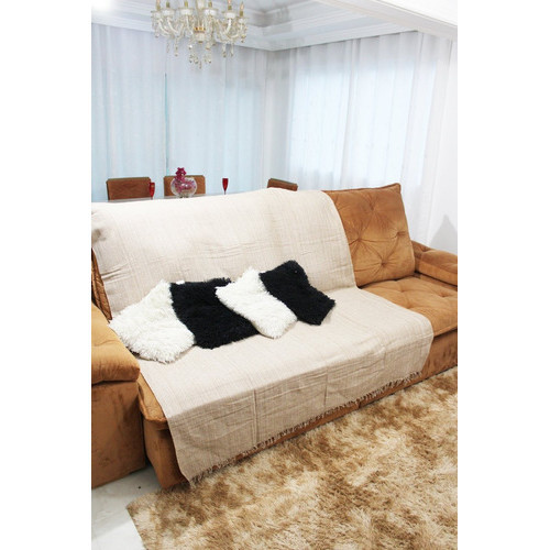 Manta Para Sofá 400x180 Mts Luxo Super King Gigante Tipo Capa De Sofá Algodão