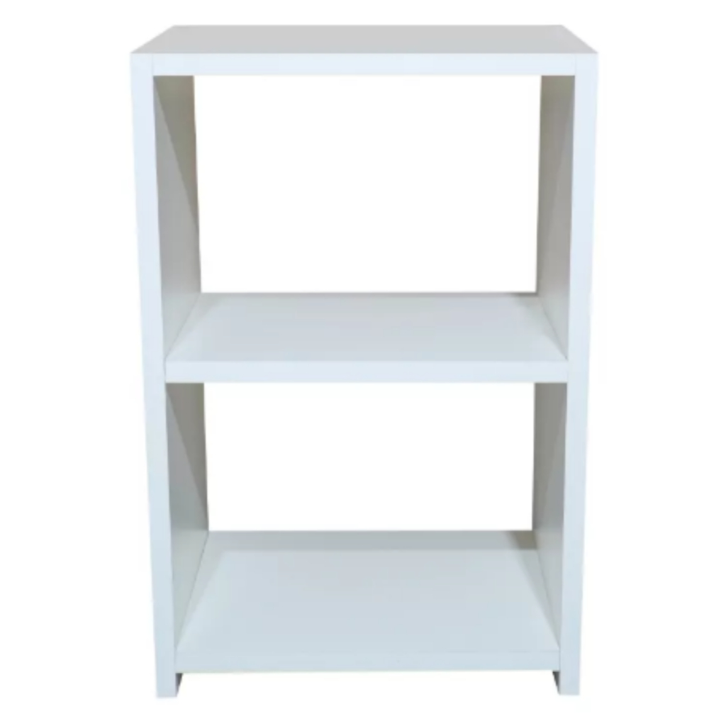 Mesa de Cabeceira Nicho Quarto Cama Branco/Preto