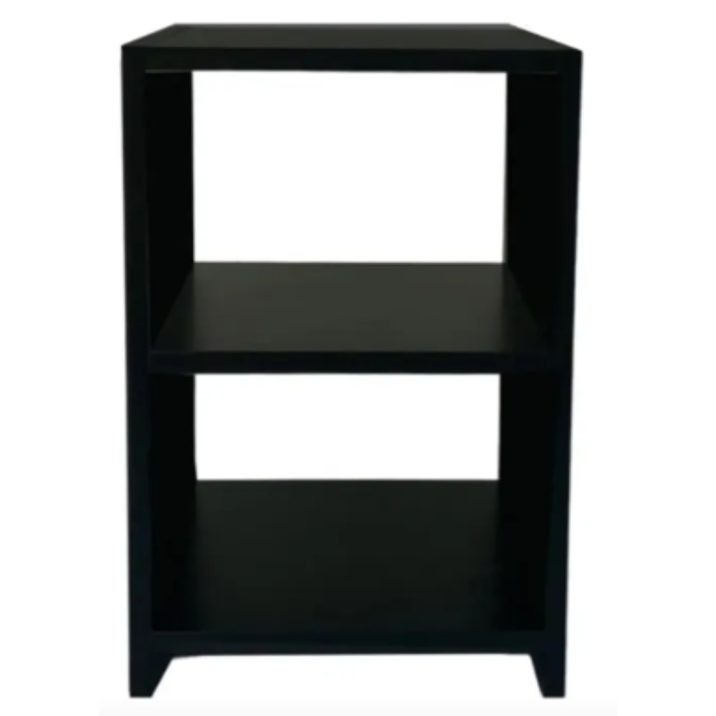 Mesa de Cabeceira Nicho Quarto Cama Branco/Preto