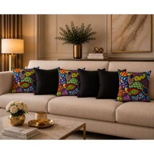 KIT 6 ALMOFADAS LUXO cENCHIMENTO p QUARTO SALA SOFÁ DECORAÇÃO PRONTA - ROMEROcPRETO