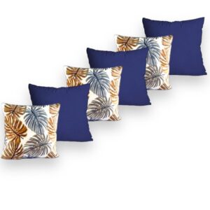 KIT 6 ALMOFADAS LUXO cENCHIMENTO p QUARTO SALA SOFÁ DECORAÇÃO PRONTA - COSTELA AZULcAZUL