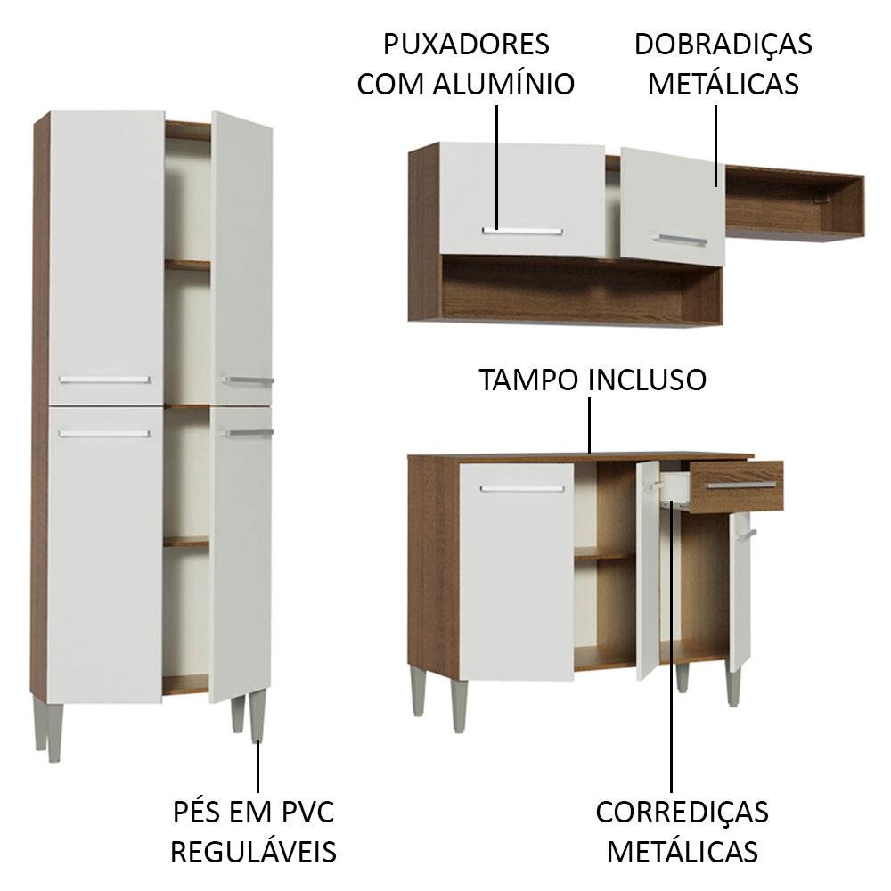 Armário de Cozinha Compacta Emilly Top Madesa