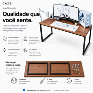 Mesa Escrivaninha Industrial Diretor Ferro E Madeira 1,20m Gamer Pinterest