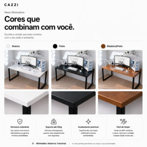 Mesa Escrivaninha Industrial Diretor Ferro E Madeira 1,20m Gamer Pinterest