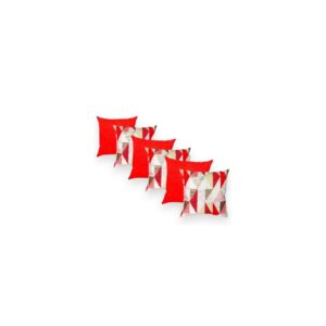 KIT 6 ALMOFADAS LUXO cENCHIMENTO p QUARTO SALA SOFÁ DECORAÇÃO PRONTA - GEO VERMELHOcVERMELHO