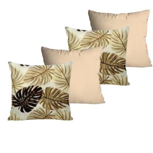 KIT c4 ALMOFADAS COM ENCHIMENTO PARA SALA QUARTO OU SOFÁ 45X45cm - COSTELAAVELÃcPALHA