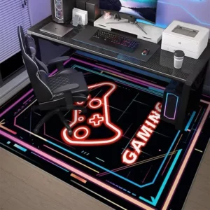 Tapete Esportivo Antiderrapante para Quarto e Escritório - VIKAMA - 80x120cm, Lavável 15