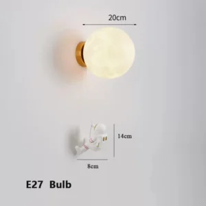 Luminária de Parede Astronauta Criativa para Quarto Infantil - 3 cores