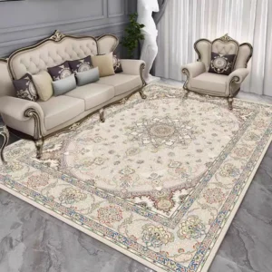 Tapete Antiderrapante Retro Persa para Sala de Estar e Quarto - SJR, 80 cm x 160 cm