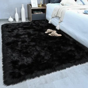 Tapete de Veludo Luxuoso Antiderrapante para Quarto e Sala
