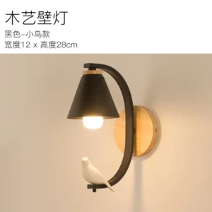 Luminária de Parede LED Nórdica Moderna para Decoração de Ambientes - Preto Estilo 4