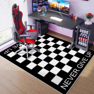 Tapete Esportivo Antiderrapante para Quarto e Escritório - VIKAMA - 80x160cm, Lavável 13