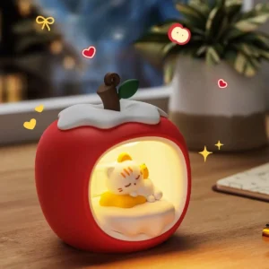Luz Noturna de Natal Fruta LED Recarregável com Controle de Toque