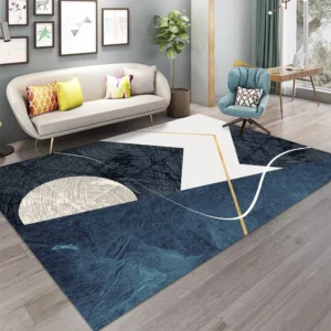 Tapete Geométrico Moderno para Crianças - Várias Cores e Tamanhos - Cor 4, 40x60cm