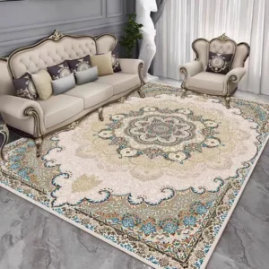 Tapete Antiderrapante Retro Persa para Sala de Estar e Quarto - SJR-366, 160 cm x 230 cm