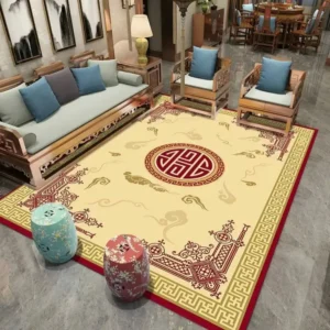 Tapete Moderno Antiderrapante para Sala e Quarto - Lavável e Confortável - Cor 4, 120x160cm