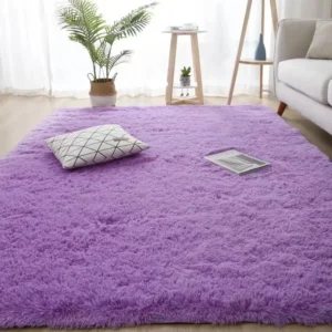 Tapete de Pelúcia Grande Vikama para Sala e Quarto - Estilo Nórdico - VERMELHO, 120x160cm
