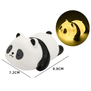 Luminária Decorativa Coelho Panda para Páscoa - Luz Noturna Fofa - S2