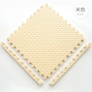 Tapete de Jogo em EVA para Crianças - 16 Peças 30x30cm - BEGE, 4 peças