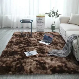 Tapete de Pelúcia Grande Vikama para Sala e Quarto - Estilo Nórdico - Verde, 120x160cm