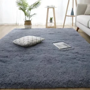 Tapete de Pelúcia Grande Vikama para Sala e Quarto - Estilo Nórdico - BEGE, 140x200cm