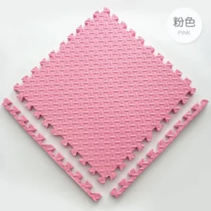 Tapete de Jogo em EVA para Crianças - 16 Peças 30x30cm - ROSA, 4 peças