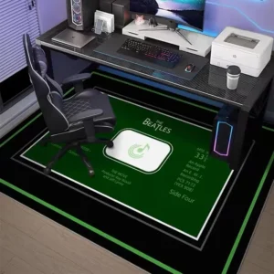 Tapete Esportivo Antiderrapante para Quarto e Escritório - VIKAMA - 100x150cm, Lavável 17