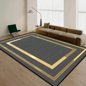 Tapete Antiderrapante Moderno para Sala e Quarto - Conforto e Estilo - Cor 6, 50x80cm