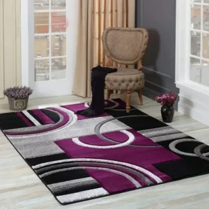 Tapete Geométrico Nórdico para Sala de Estar - Decoração Moderna - Cor 7, 40 x 60 cm