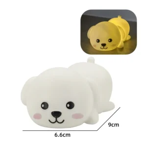 Luminária Decorativa Coelho Panda para Páscoa - Luz Noturna Fofa - S4