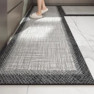 Tapete Antiderrapante à Prova d'Água para Cozinha - Estilo Minimalista
