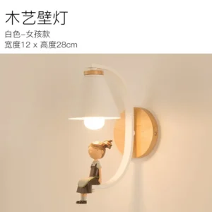 Luminária de Parede LED Nórdica Moderna para Decoração de Ambientes - Branco Estilo 2