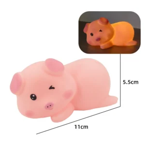 Luminária Decorativa Coelho Panda para Páscoa - Luz Noturna Fofa - S3