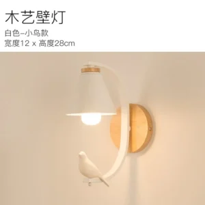 Luminária de Parede LED Nórdica Moderna para Decoração de Ambientes - Branco Estilo 4